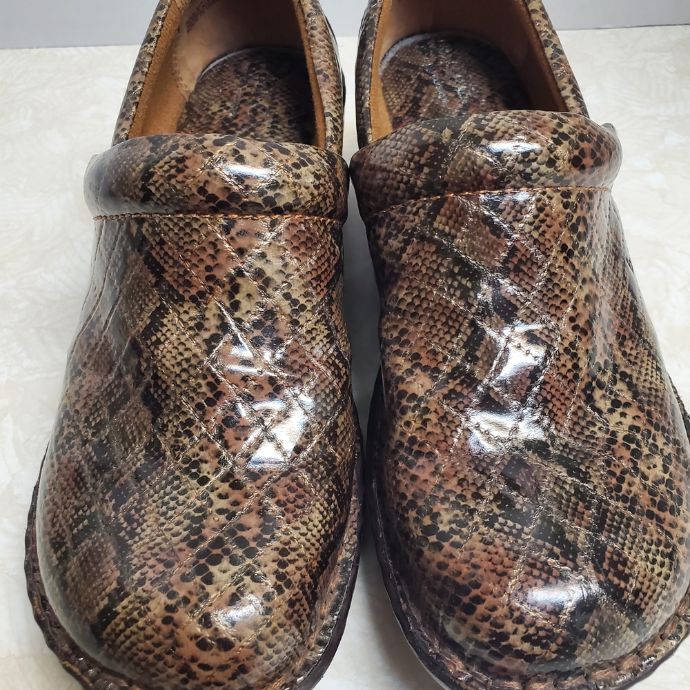 Boc Brown Snakeskin Pattern Mules - image 3
